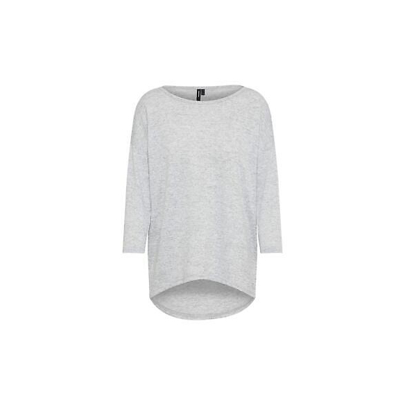 VERO MODA Vmmalena 3/4 Blouse Exp Noos Felpa, Grigio (Light Grey Melange Light